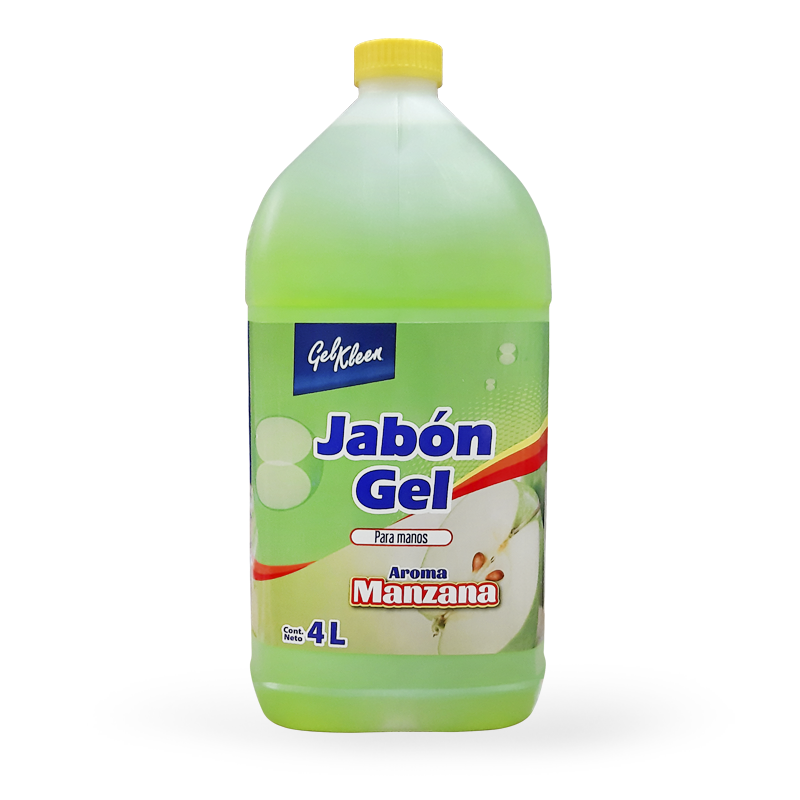 GelKleen jabon gel para manos aroma manzana 4L